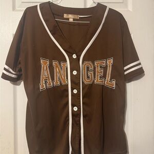 Angel Brown Women's Jersey Top